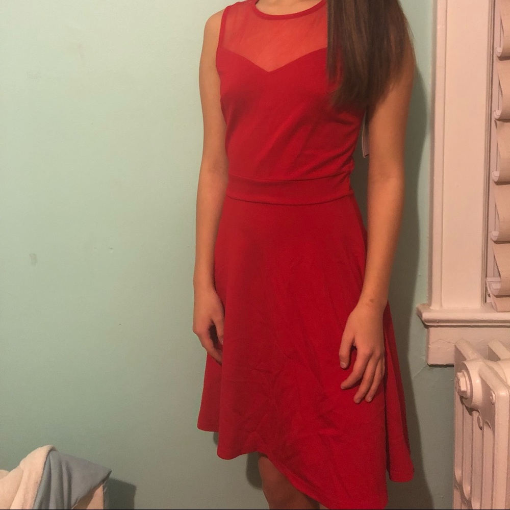 Red dress; new with tags